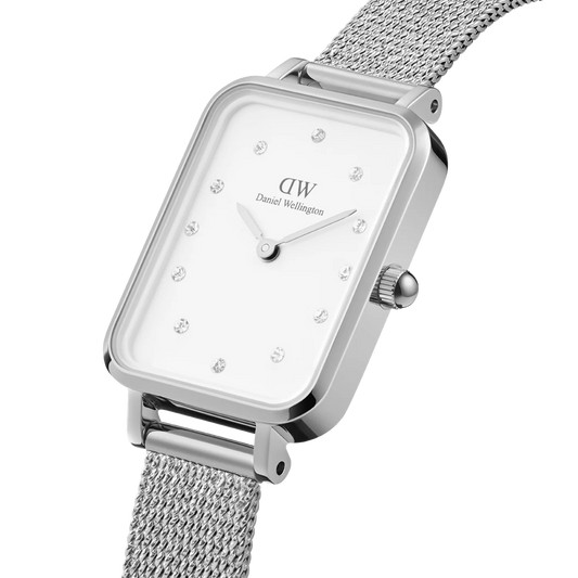 Daniel Wellington Quadro Lumine Pressed Silver DW00100597 Watch
