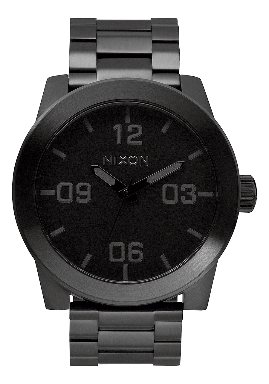 Nixon Mens Corporal Stainless Steel Watch All Black