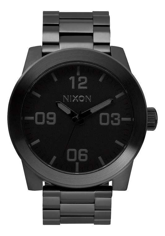 Nixon Mens Corporal Stainless Steel Watch All Black