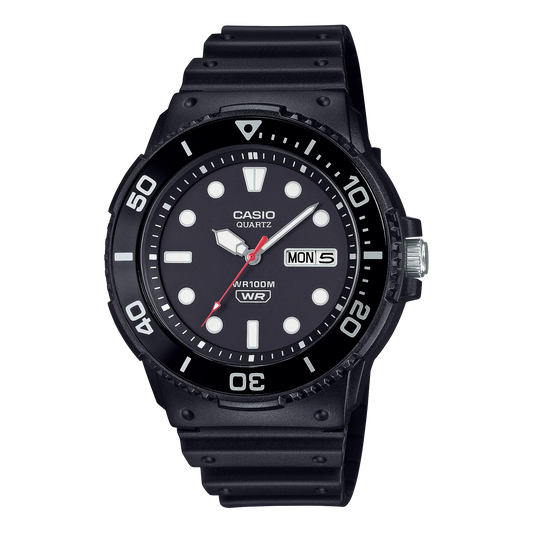 Casio 100M WR Rotating Bezel Watch MRW230H-1E1 Black