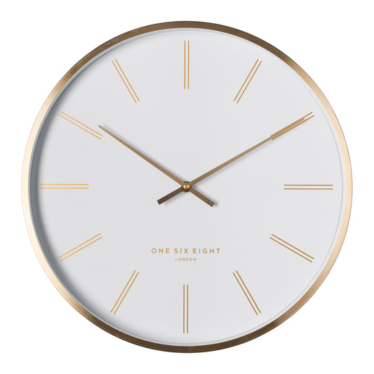One Six Eight London Otto 40cm White Silent Wall Clock