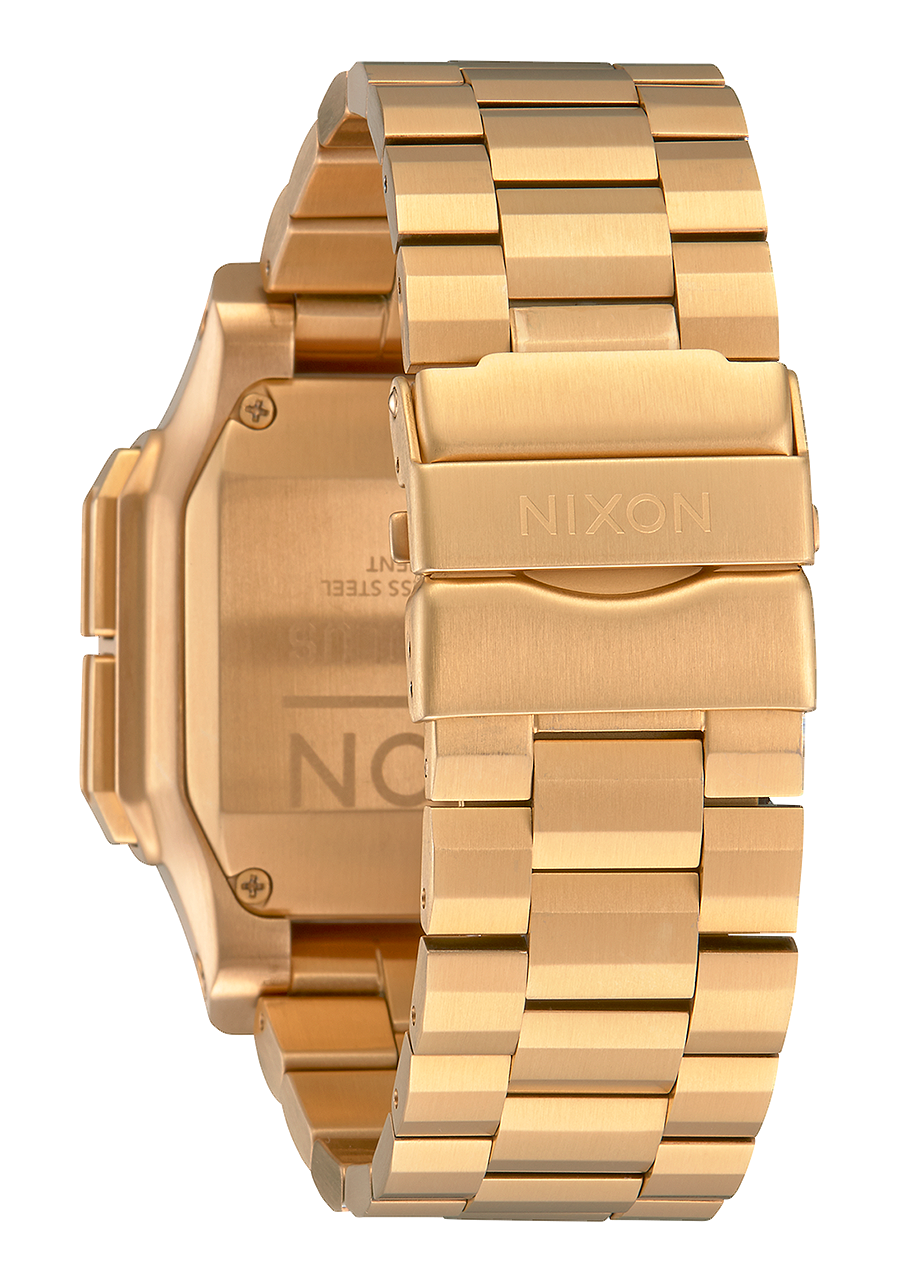 Nixon Mens Regulus Stainless Steel Digital Watch All Gold