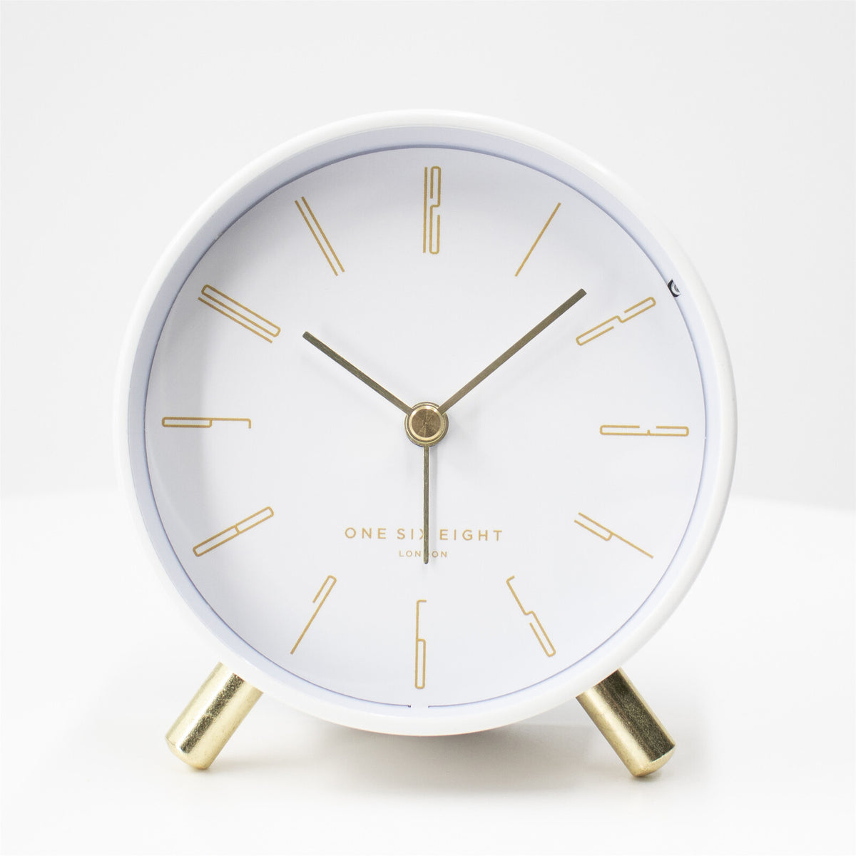One Six Eight London Maya White Alarm Clock