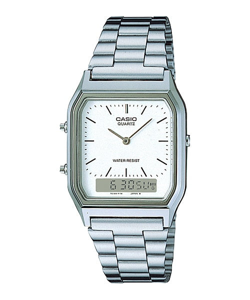 Casio AQ-230A-7D White/Silver