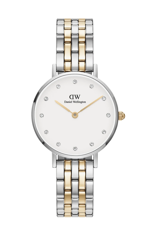 Daniel Wellington Petite 5-Link Gold White 28mm Two Tone White DW00100616 Watch