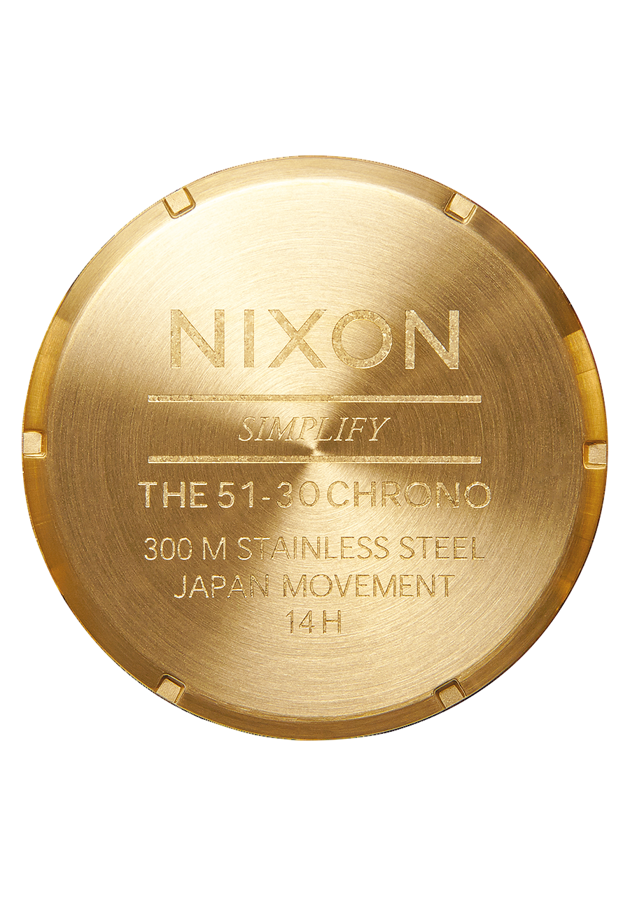 Nixon Mens 51-30 Chronograph Watch Gold / Indigo