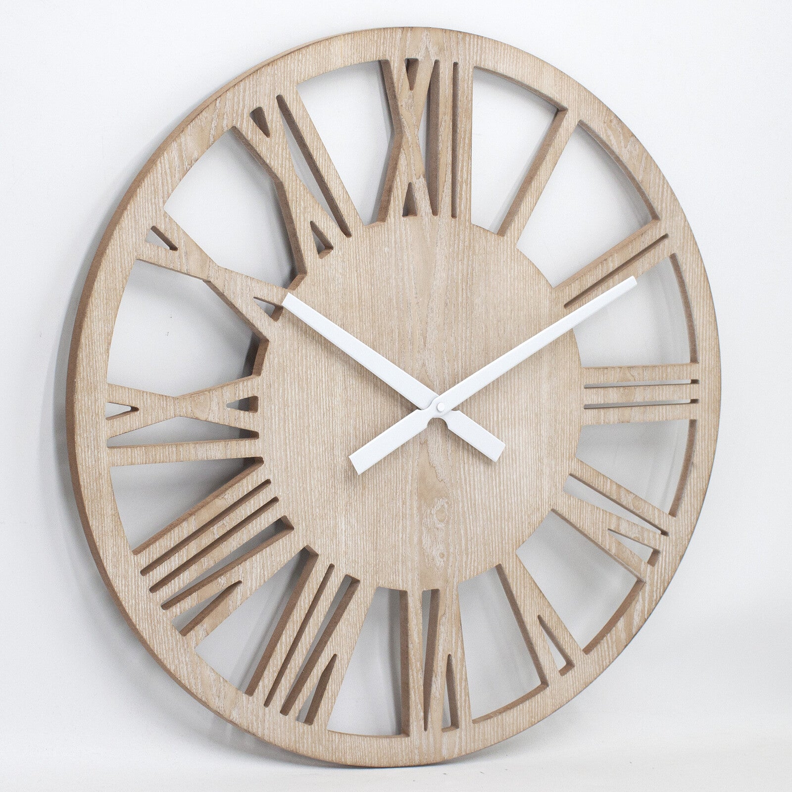 One Six Eight London Leon 60cm MDF Wood Silent Wall Clock