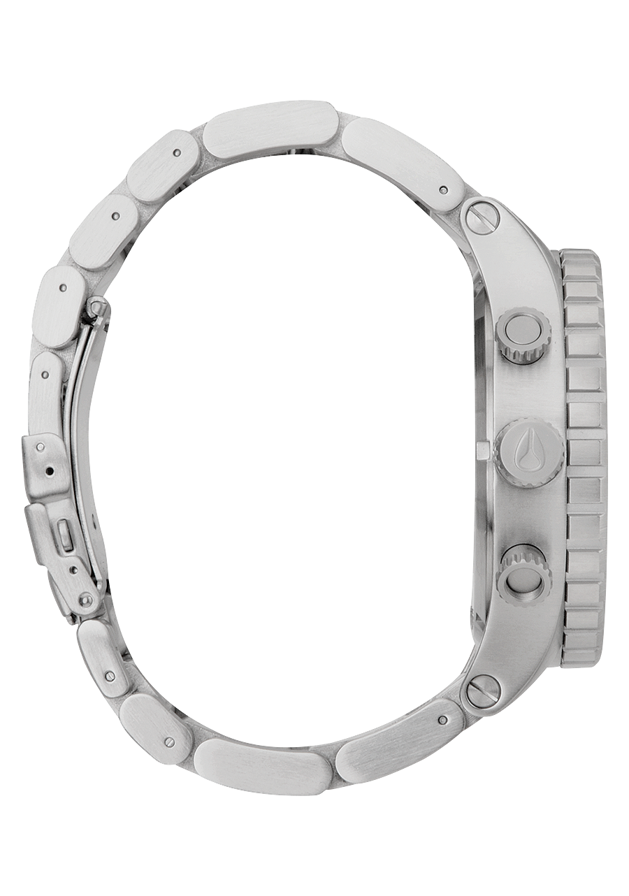 Nixon Mens 51-30 Chronograph Watch Silver/Black