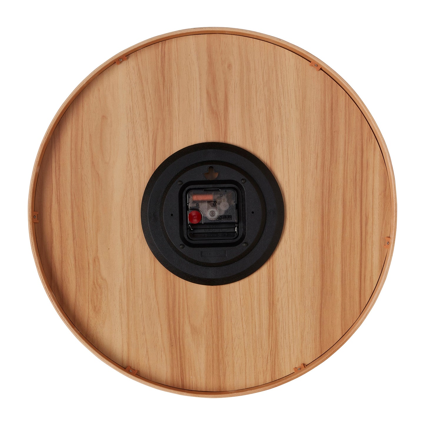 One Six Eight London Olivia 53cm White with Wood Frame Silent Wall Clock