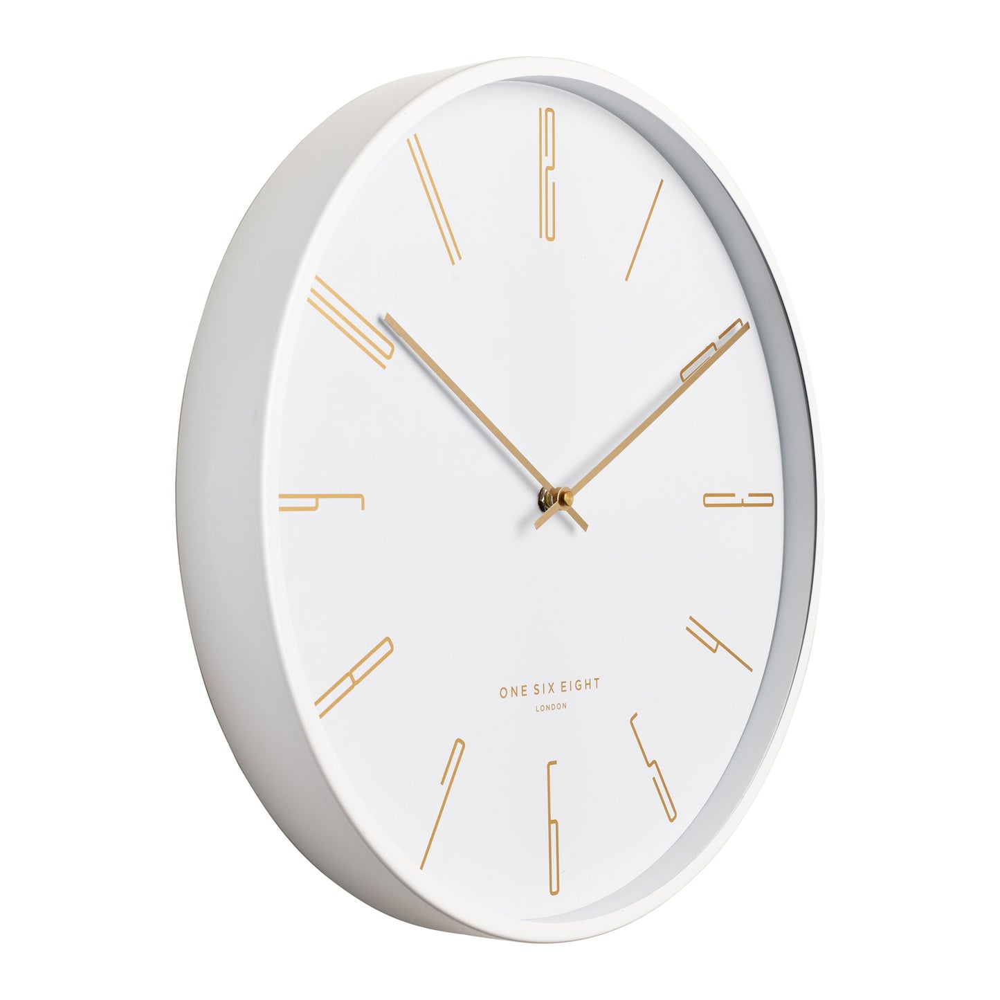 One Six Eight London Maya 30cm White Silent Wall Clock