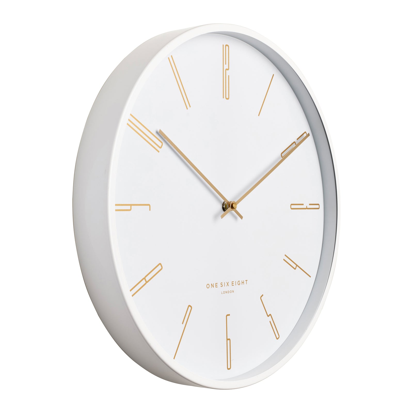 One Six Eight London Maya 30cm White Silent Wall Clock