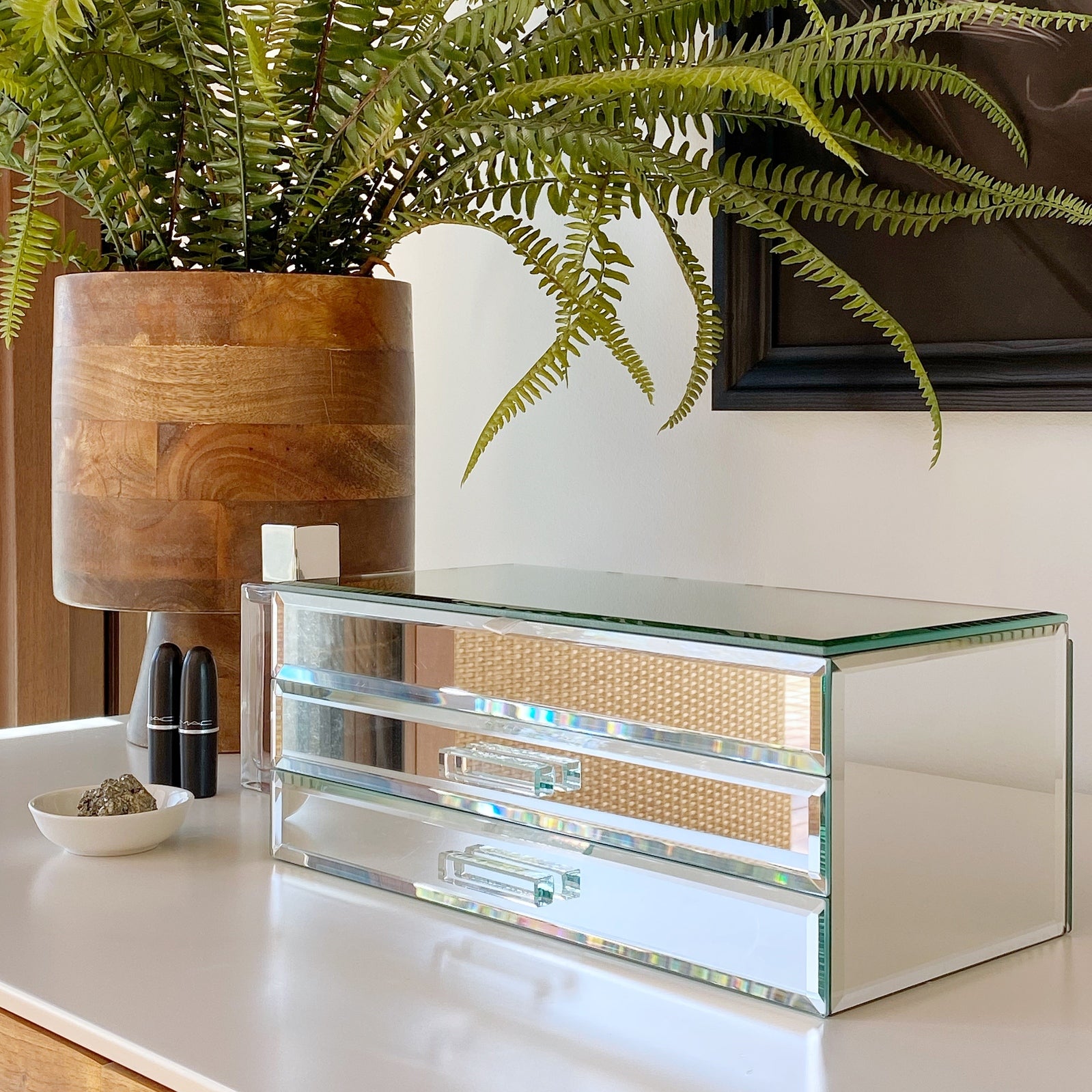 One Six Eight Gabriella Mirror Large Jewellery Box