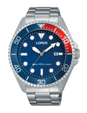 Lorus RH941GX-9 Silver/Blue/Red