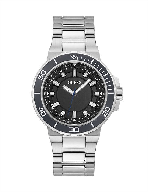 Guess Track Silver Stainless Steel Analog Watch GW0426G1