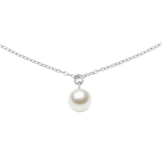 Daniel Wellington Pearl Necklace Silver