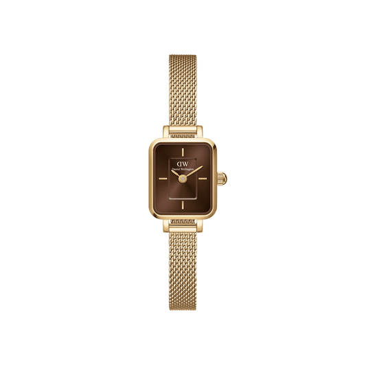 Daniel Wellington Quadro Mini Evergold Amber Watch