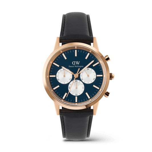 Daniel Wellington Iconic Chronograph Sheffield Arctic Panda Rose Gold