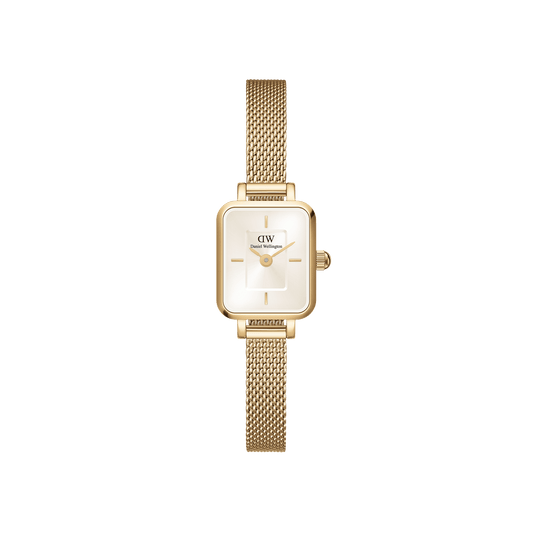 Daniel Wellington Quadro Mini Evergold Champagne Watch