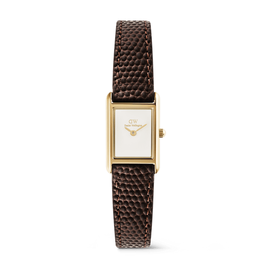 Daniel Wellington Bound Mini Dark Brown Lizard Gold