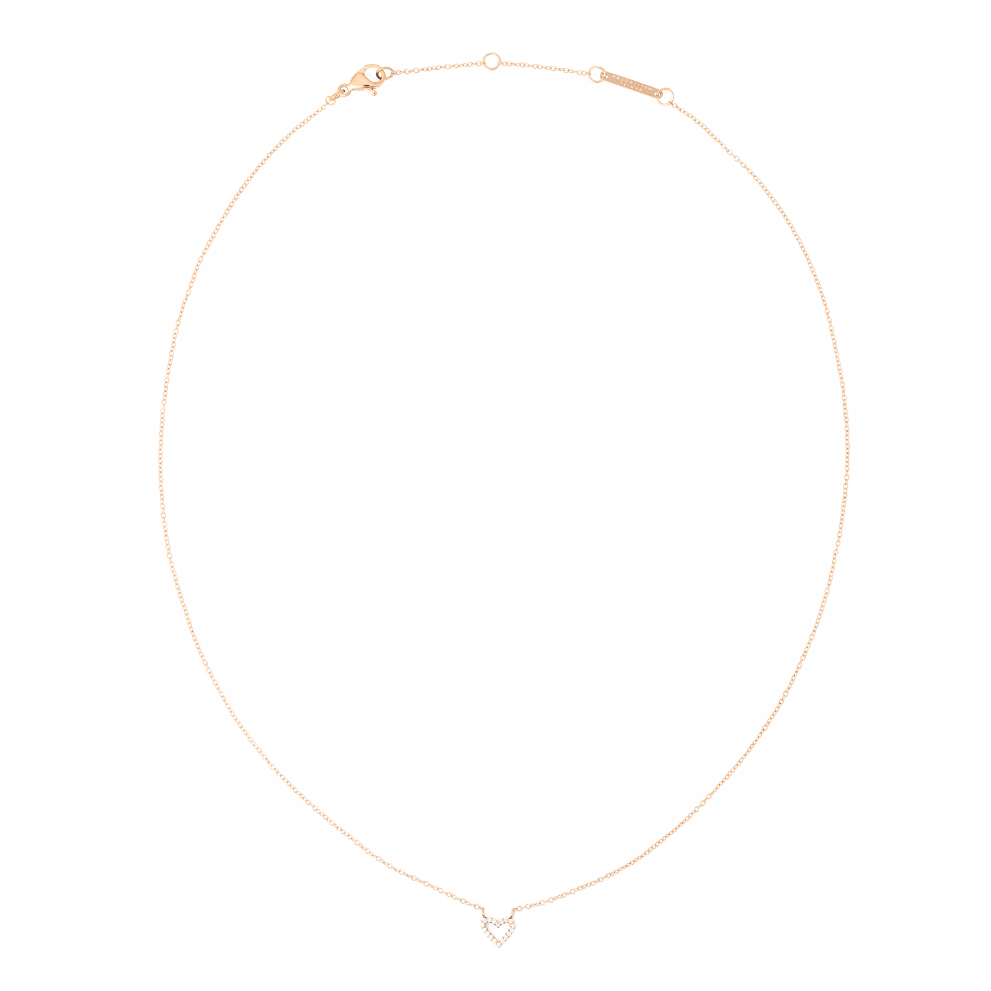 Daniel Wellington Mirelle Heart Necklace Rose Gold